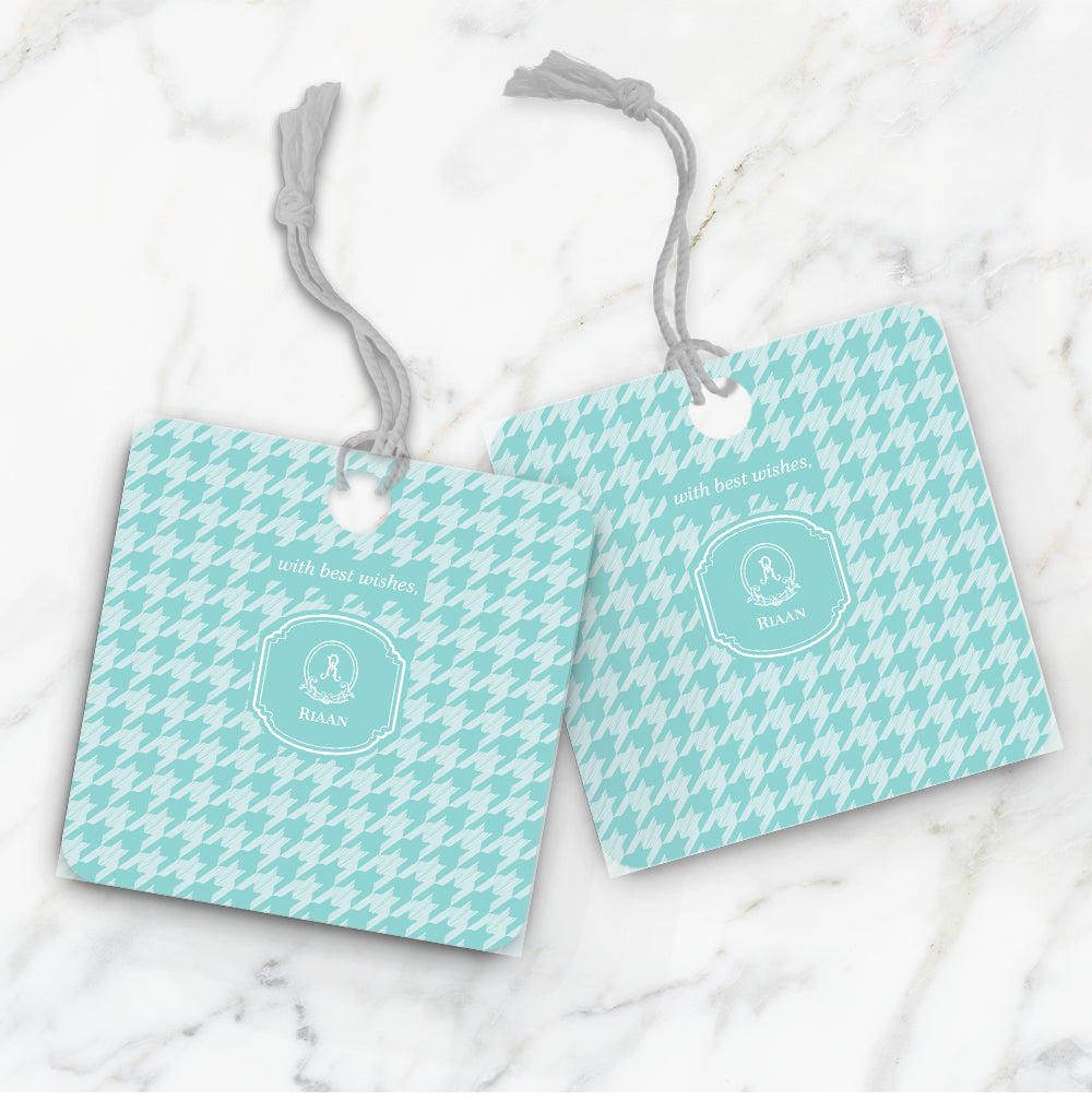 Houndstooth  Gift Tag