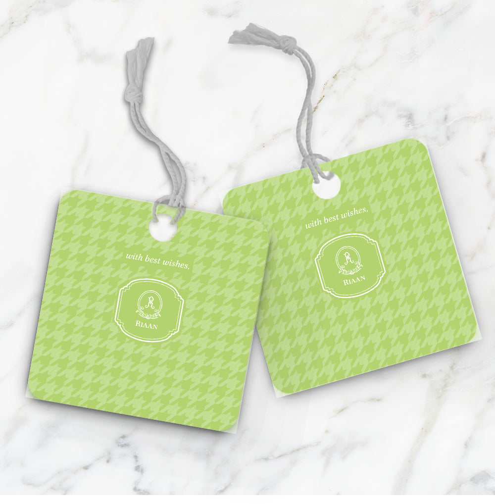 Houndstooth  Gift Tag