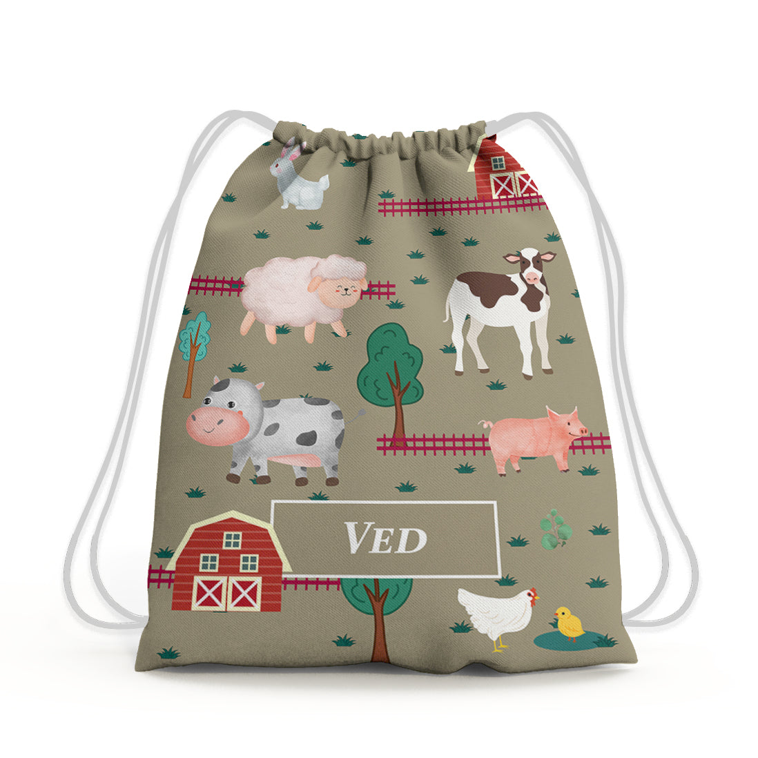 Farm Friends Drawstring Bag (kids)