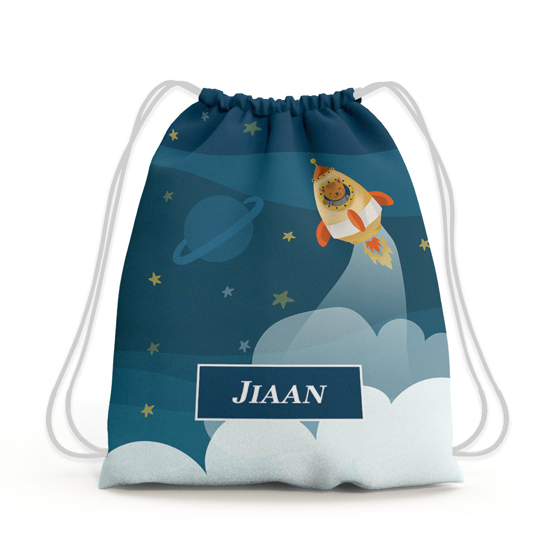 Rocket Bear Drawstring Bag (kids)