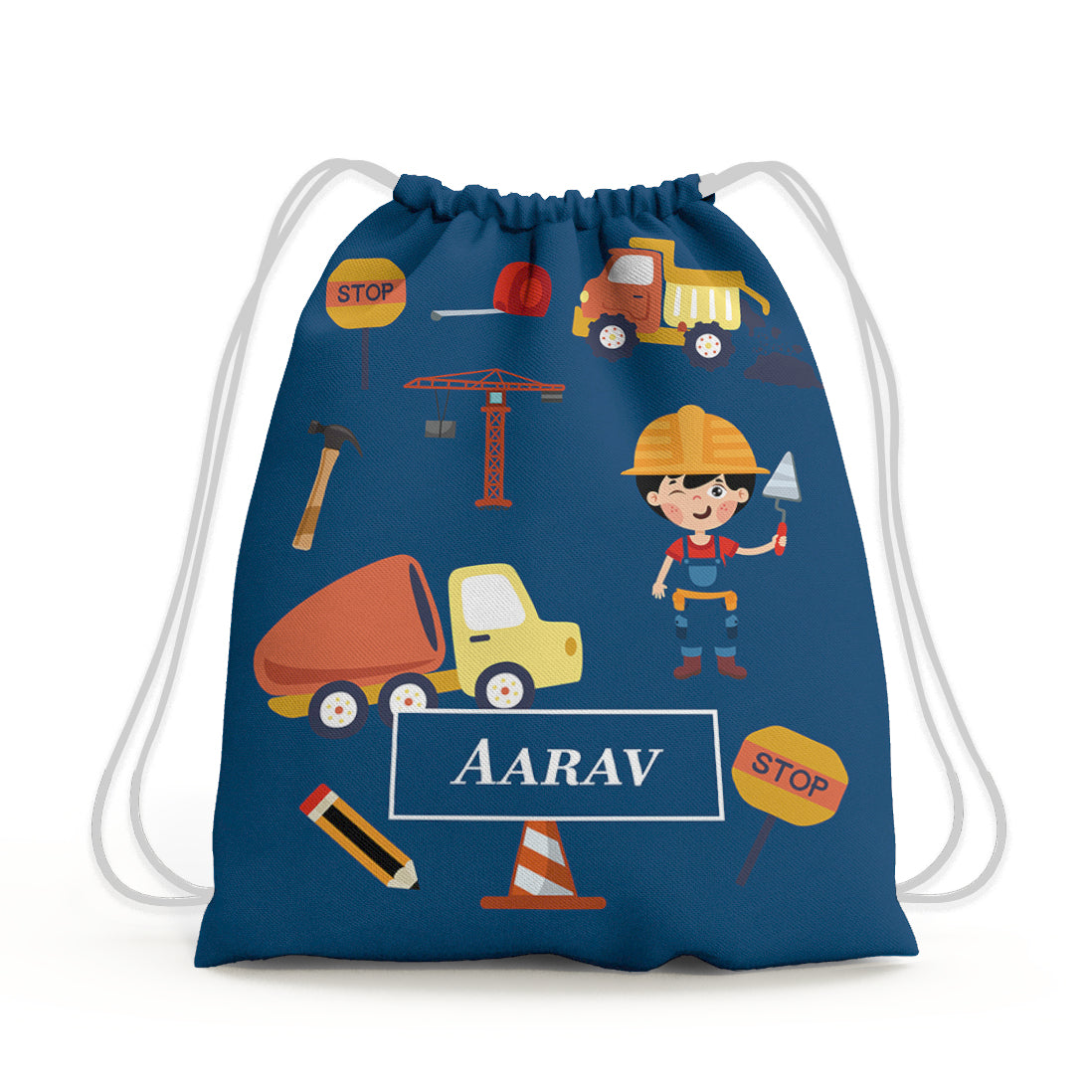 Little Builder Drawstring Bag (kids)