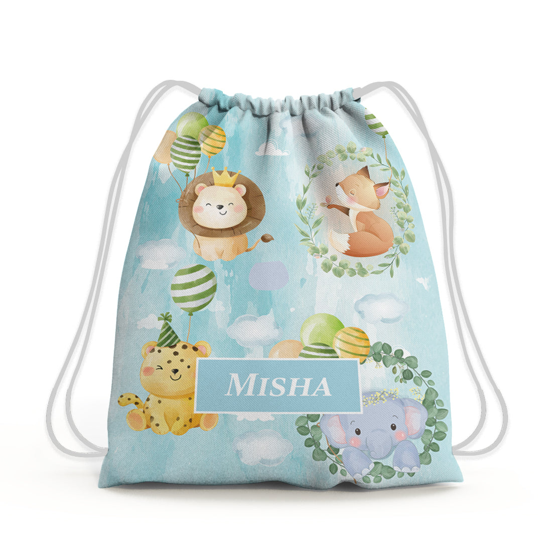 Safari Soiree Drawstring Bag (kids)