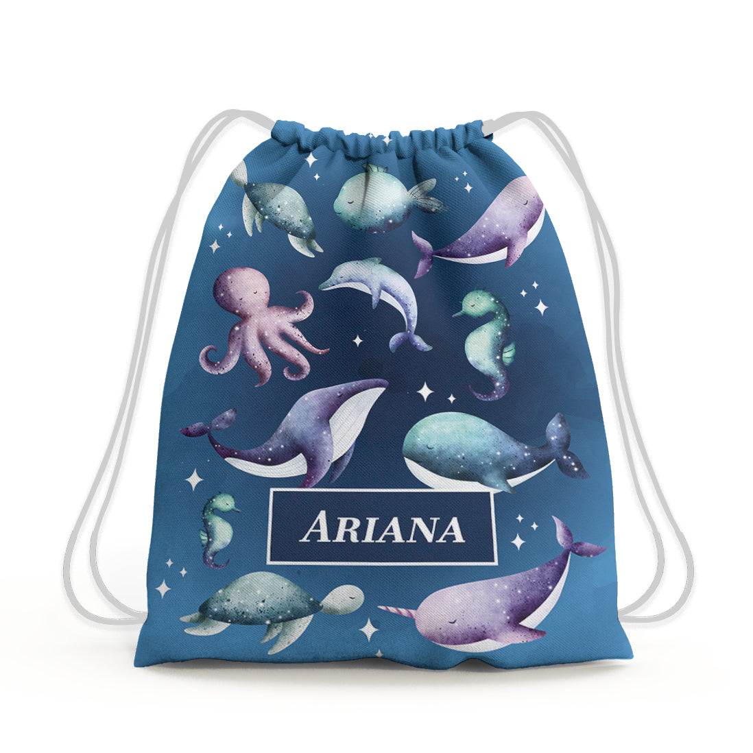 Midnight Ocean Drawstring Bag (kids)