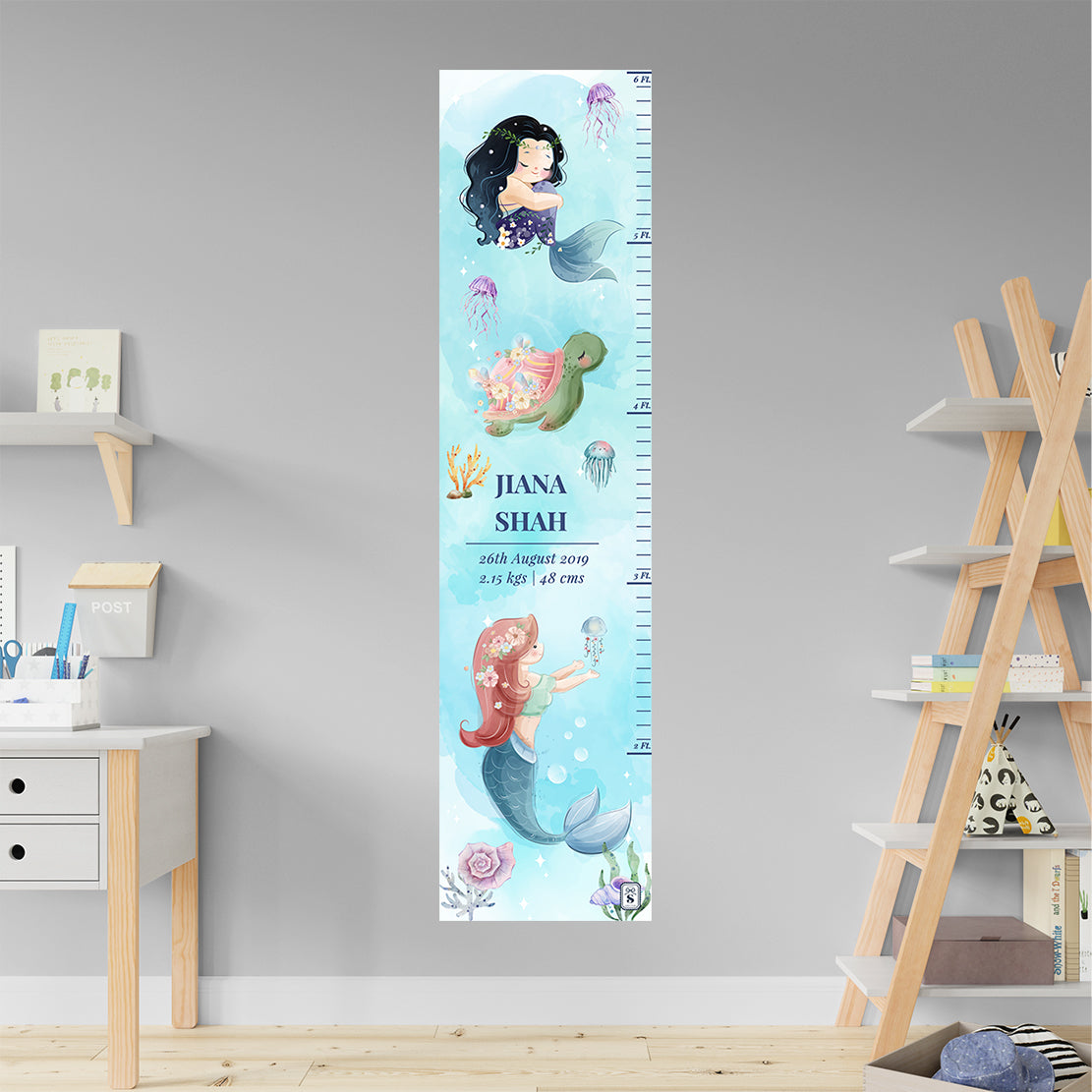 Mermaid Magic Height Chart (kids)