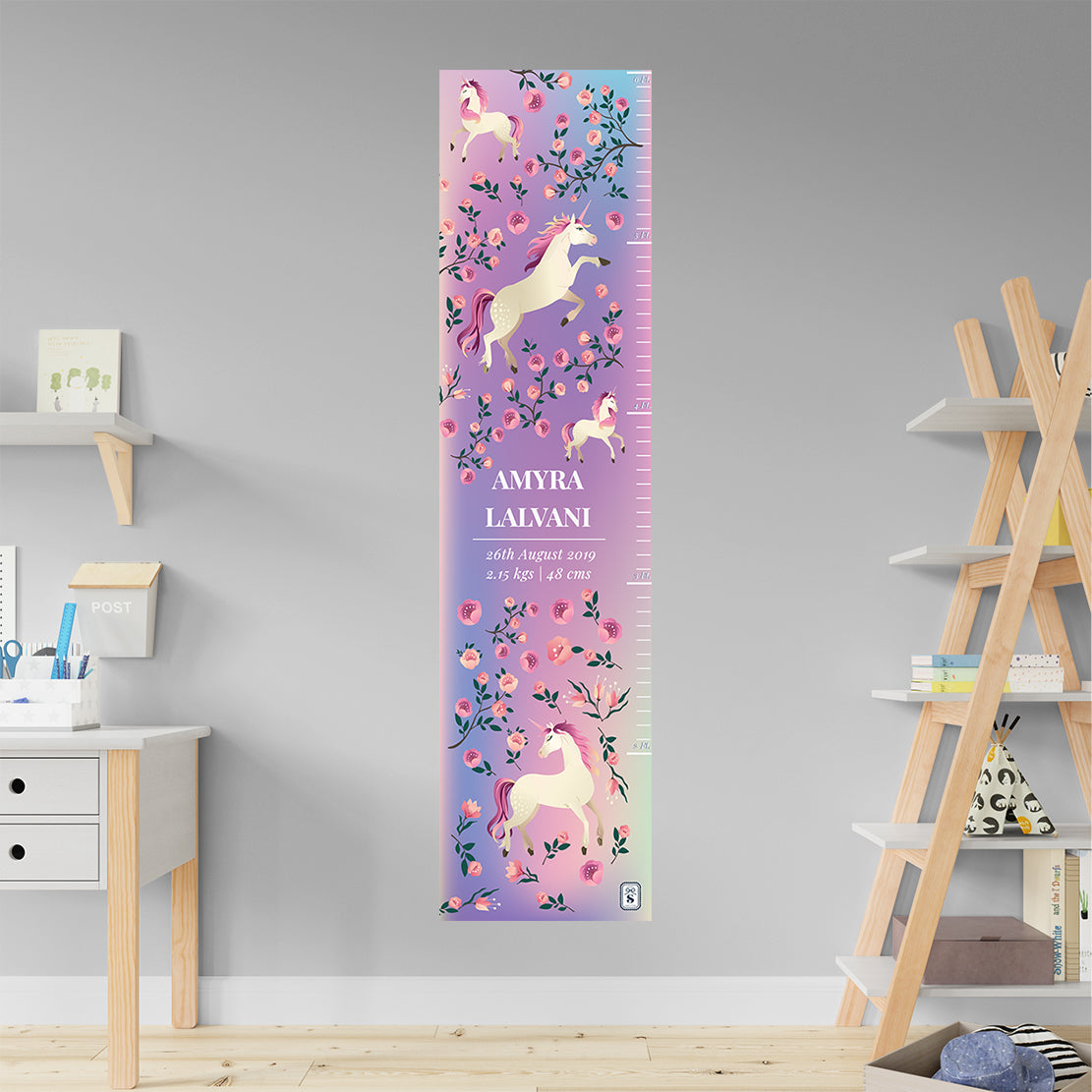 Unicorn Paradise Height Chart (kids)