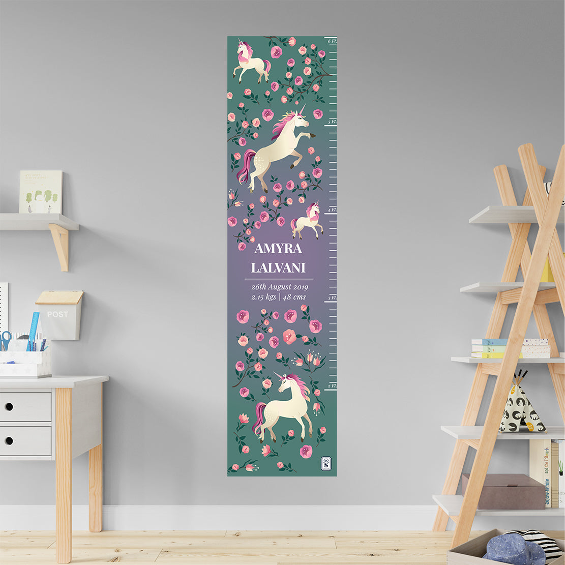 Unicorn Paradise Height Chart (kids)