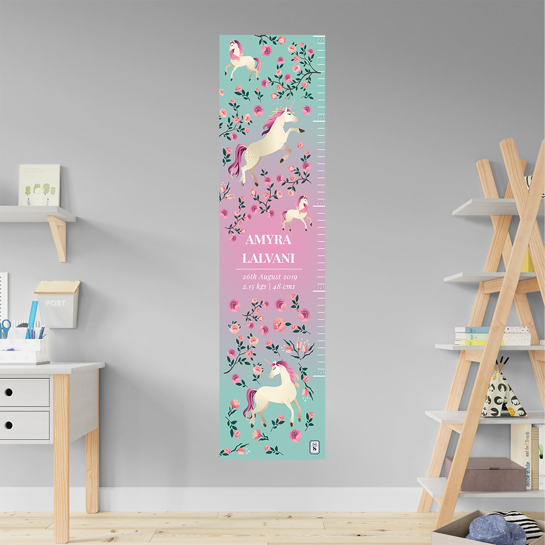 Unicorn Paradise Height Chart (kids)