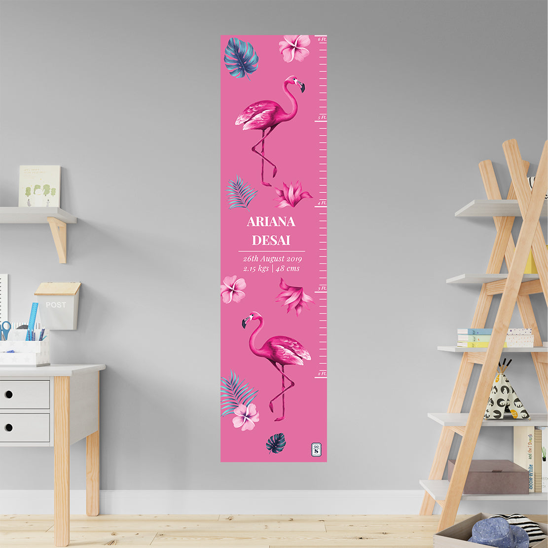 Flamingo Fiesta Height Chart (kids)