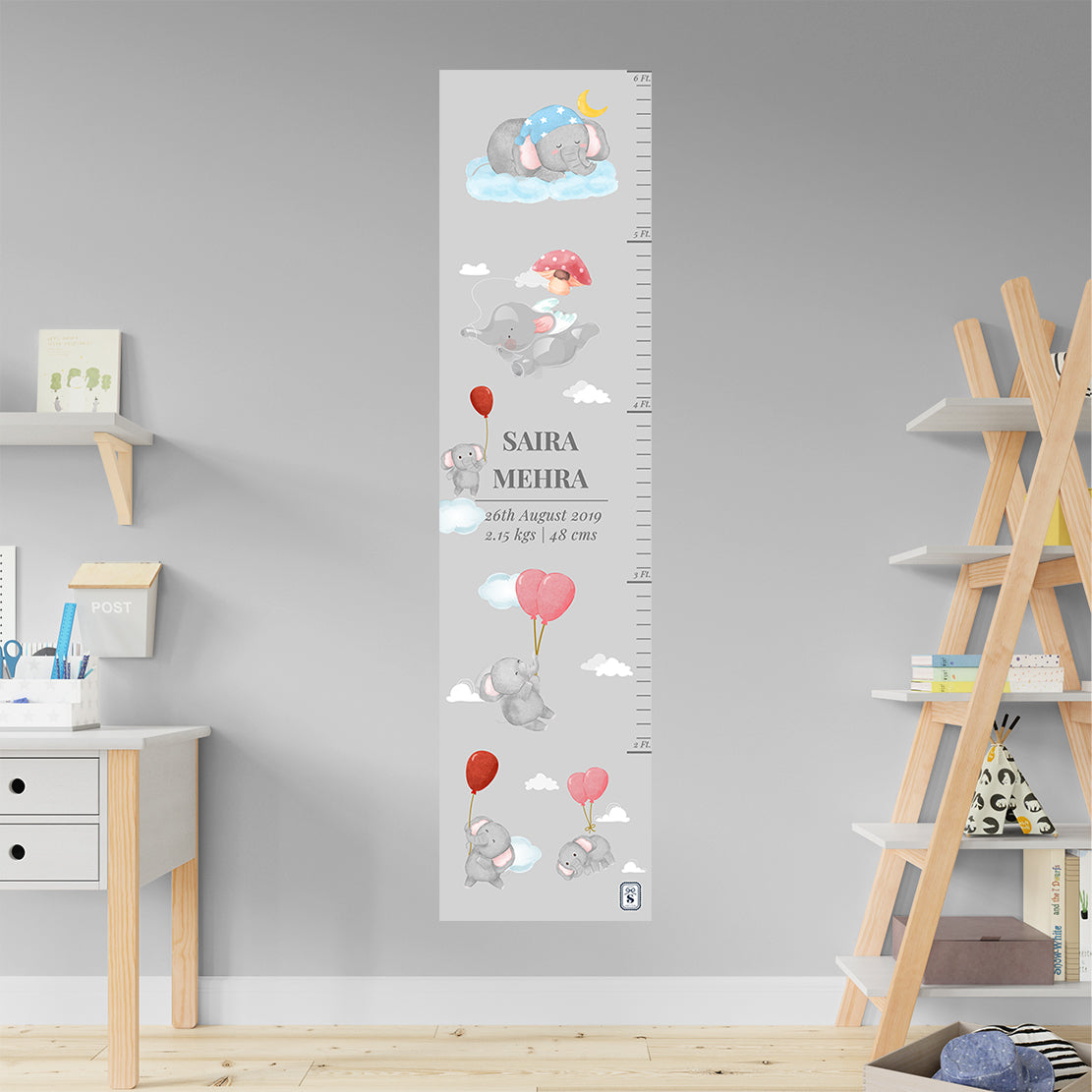 Red Balloon Ellie Height Chart (kids)