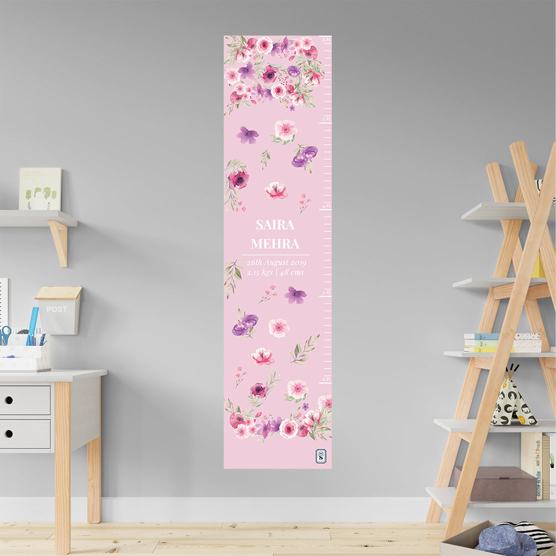 Floral Fiesta Height Chart (kids)