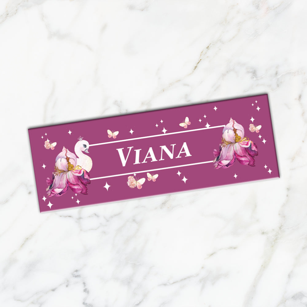 Butterfly Swan Blossom Iron on Labels (kids)