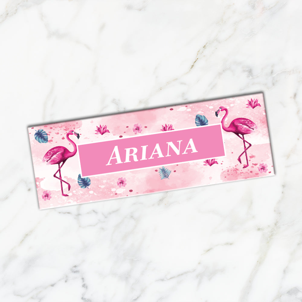 Flamingo Fiesta Iron on Labels (kids)