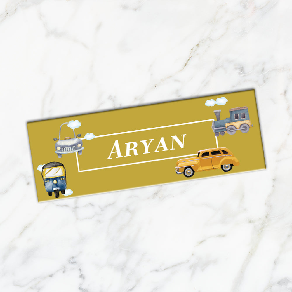 Transport Iron on Labels (kids)