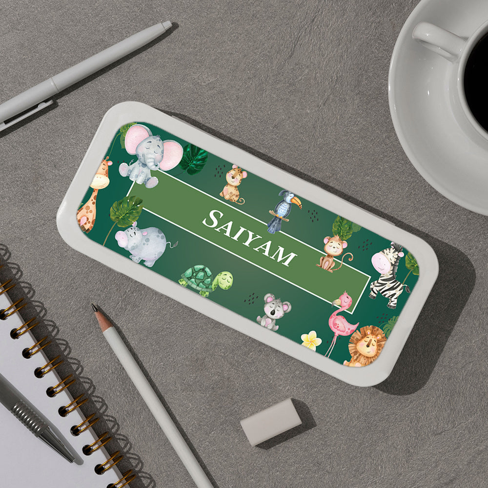 Jungle Friends Kids Pencil Box