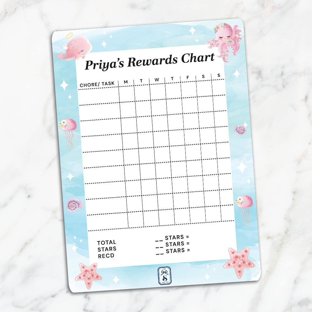 Blushing Underseas Kids Reward Chart