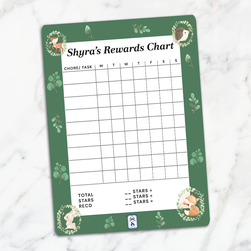 Woodland Wonders Kids Reward Chart