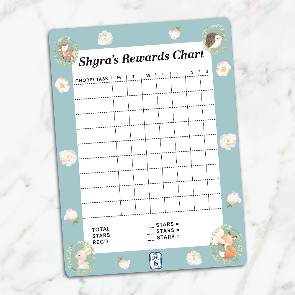 Woodland Wonders Kids Reward Chart