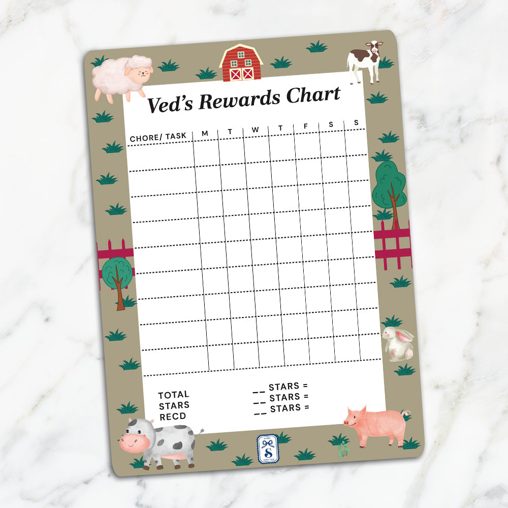 Farm Friends Kids Reward Chart