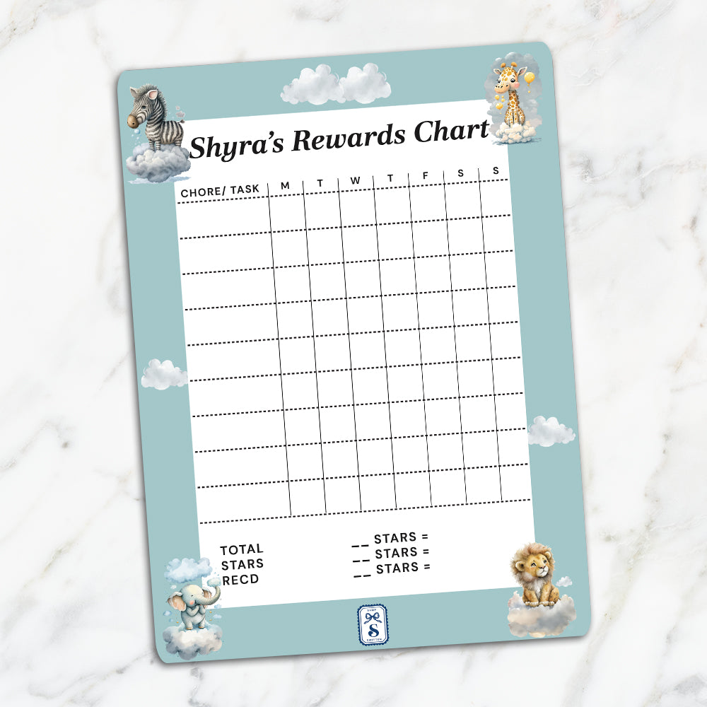 Lofty Animals Kids Reward Chart