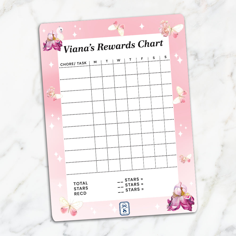 Butterfly Swan Blossom Reward Chart