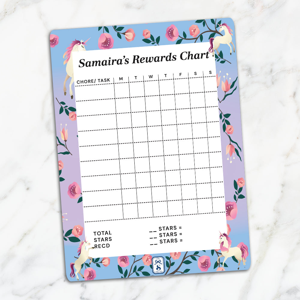 Unicorn Paradise Kids Reward Chart