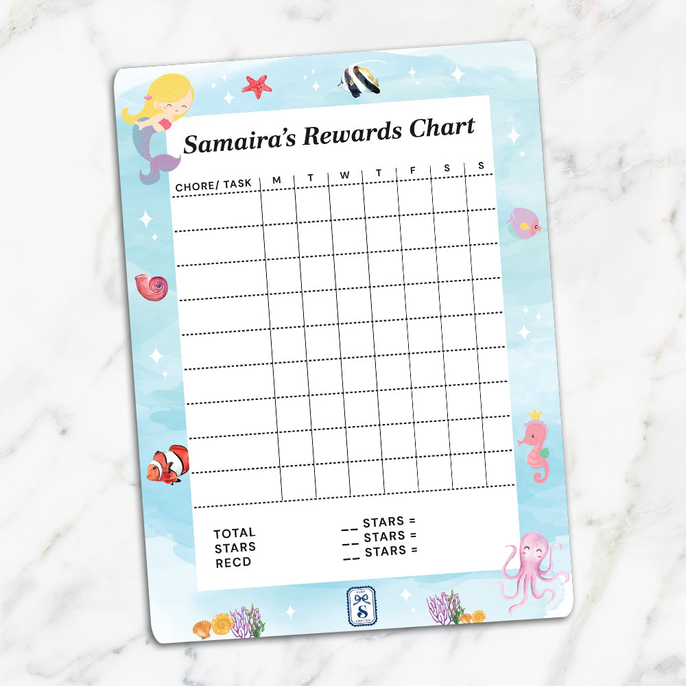 Personlised Kids Reward Chart