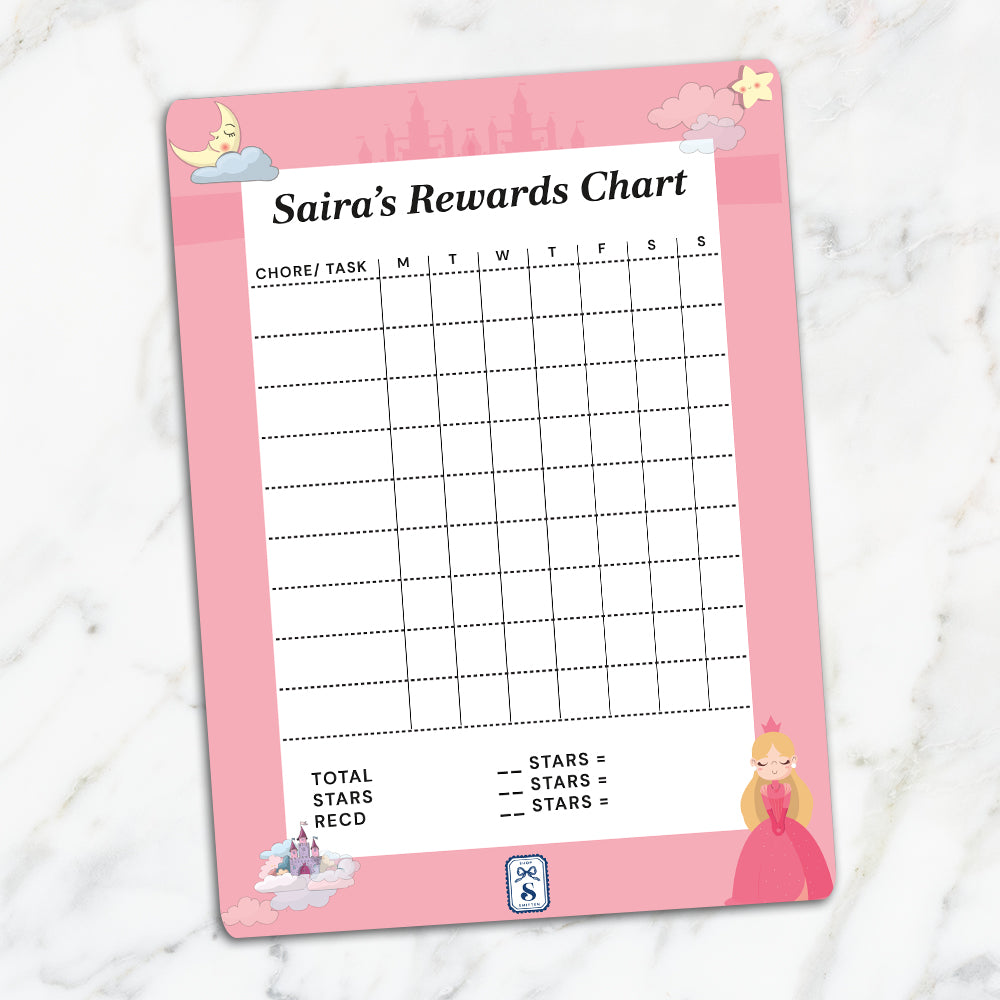 Princess Kids Reward Chart