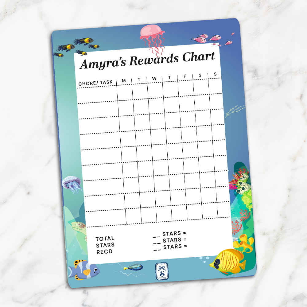 Ocean Bed Kids Reward Chart