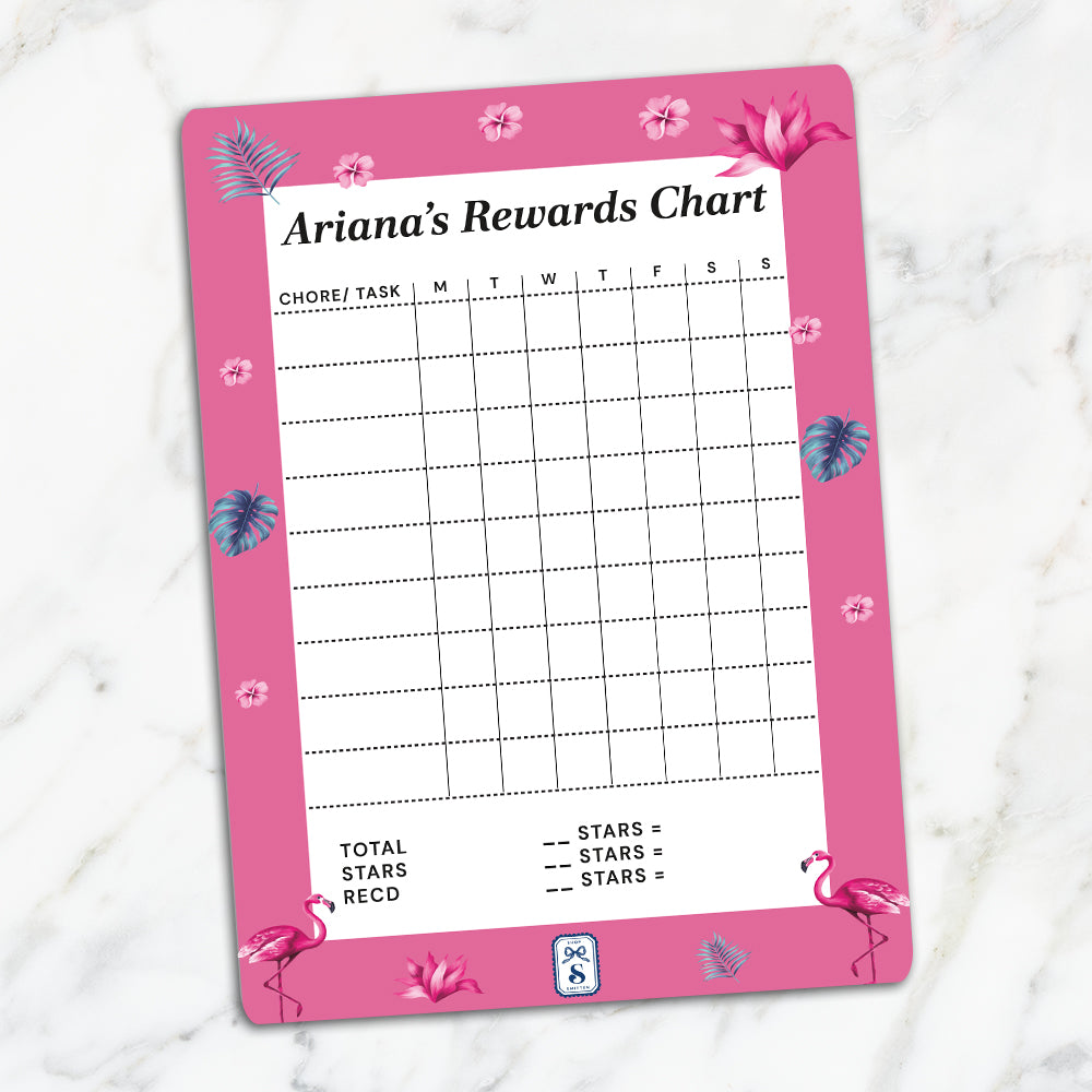 Flamingo Fiesta Kids Reward Chart