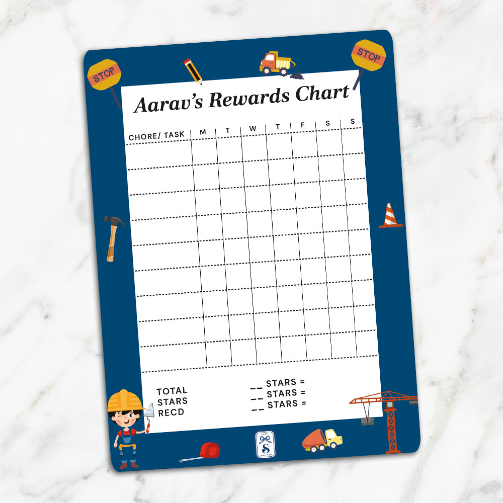 Little Builder Kids Reward Chart