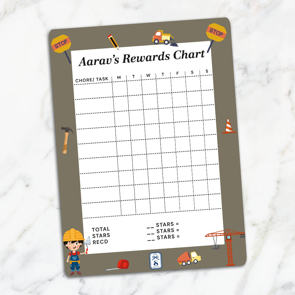 Little Builder Kids Reward Chart