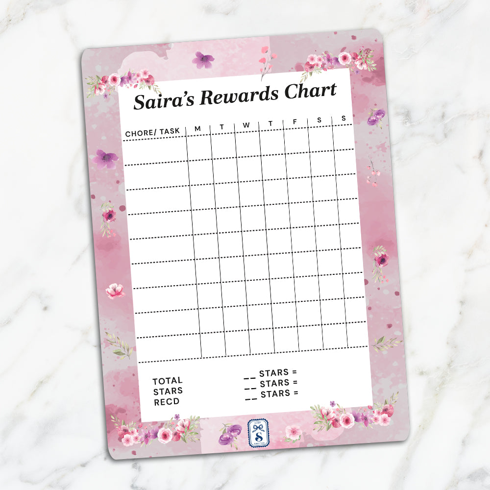 Floral Fiesta Kids Reward Chart