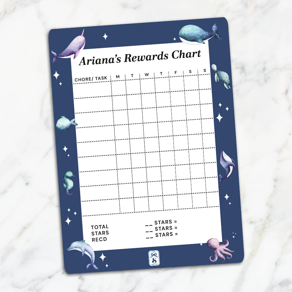 Midnight Ocean Kids Reward Chart