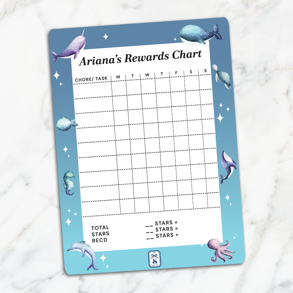 Midnight Ocean Kids Reward Chart