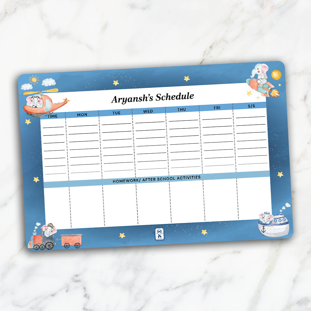 Captain Ellie Kids Schedule Planner