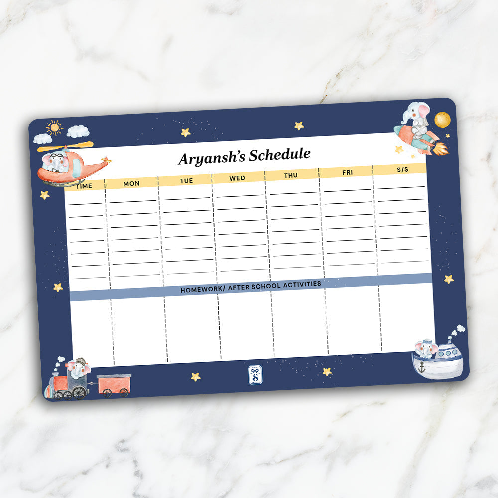 Captain Ellie Kids Schedule Planner