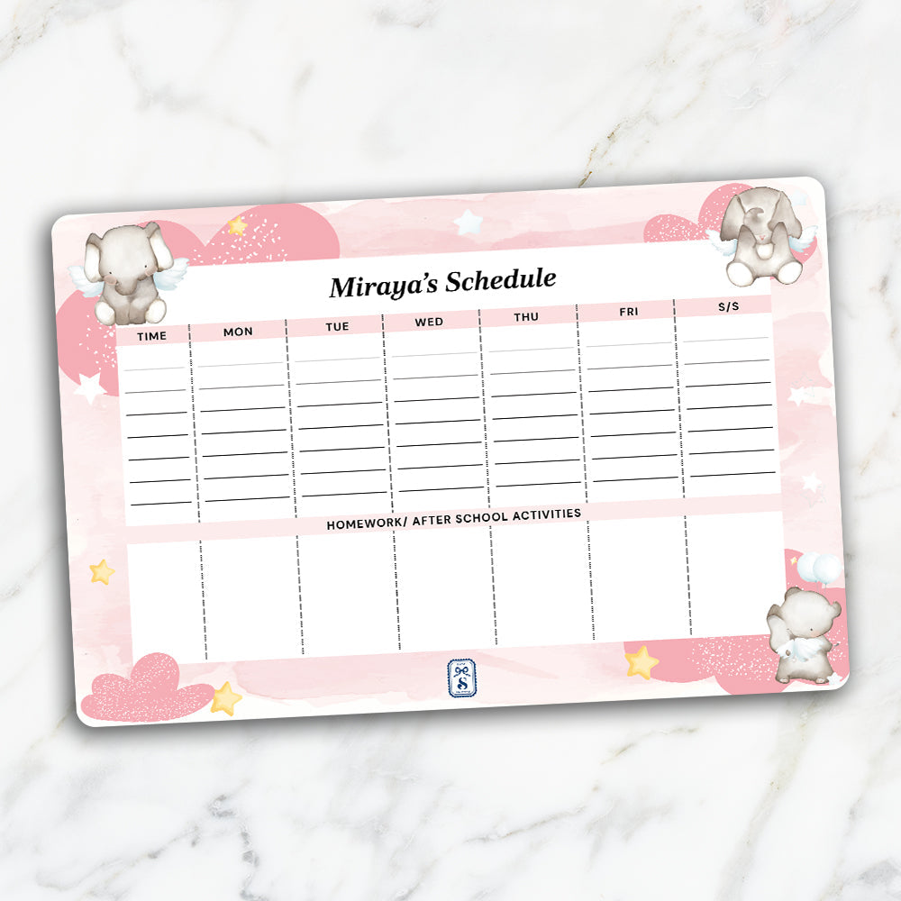 Lil Forest Friends Kids Schedule Planner