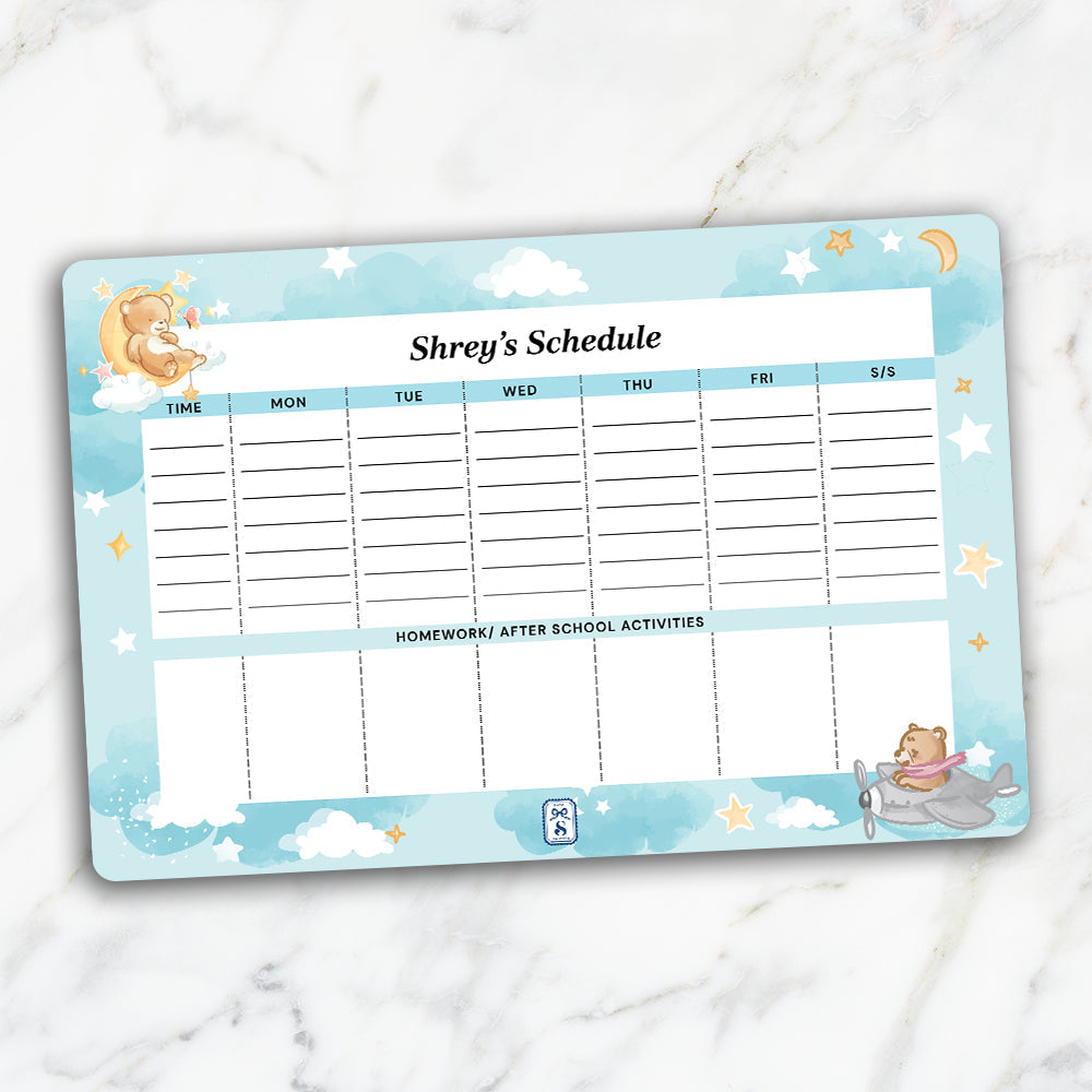 Lil Forest Friends Kids Schedule Planner