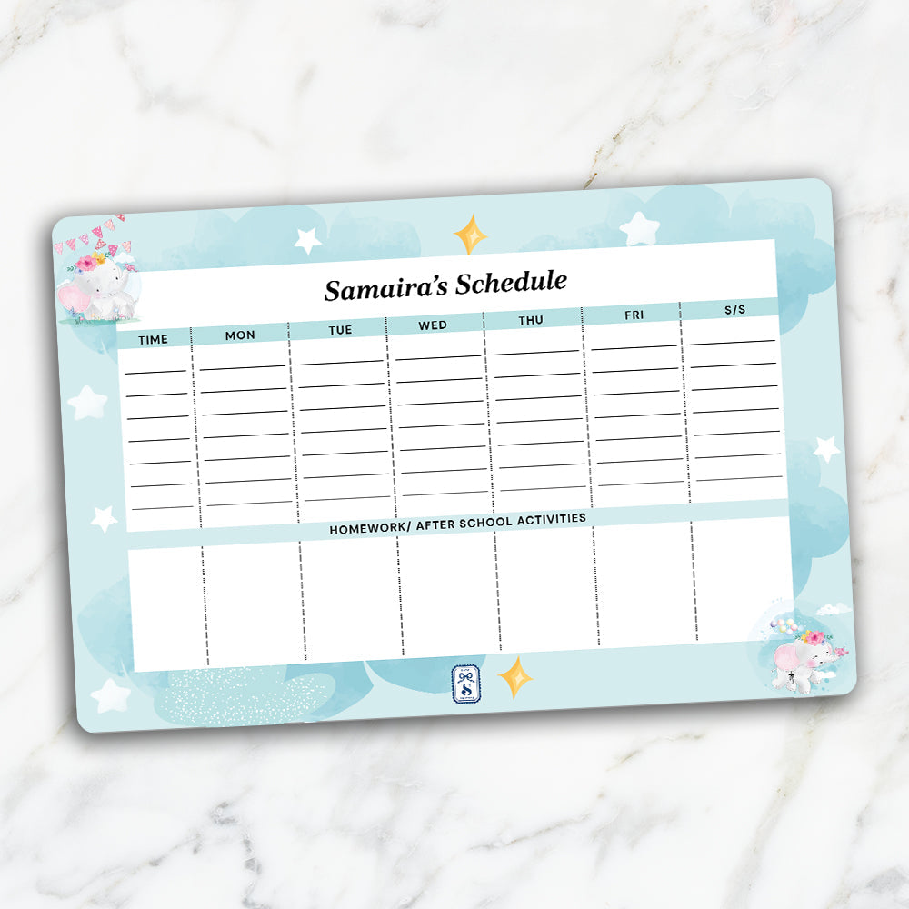 Lil Forest Friends Kids Schedule Planner