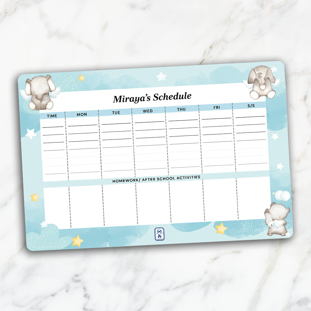 Lil Forest Friends Kids Schedule Planner