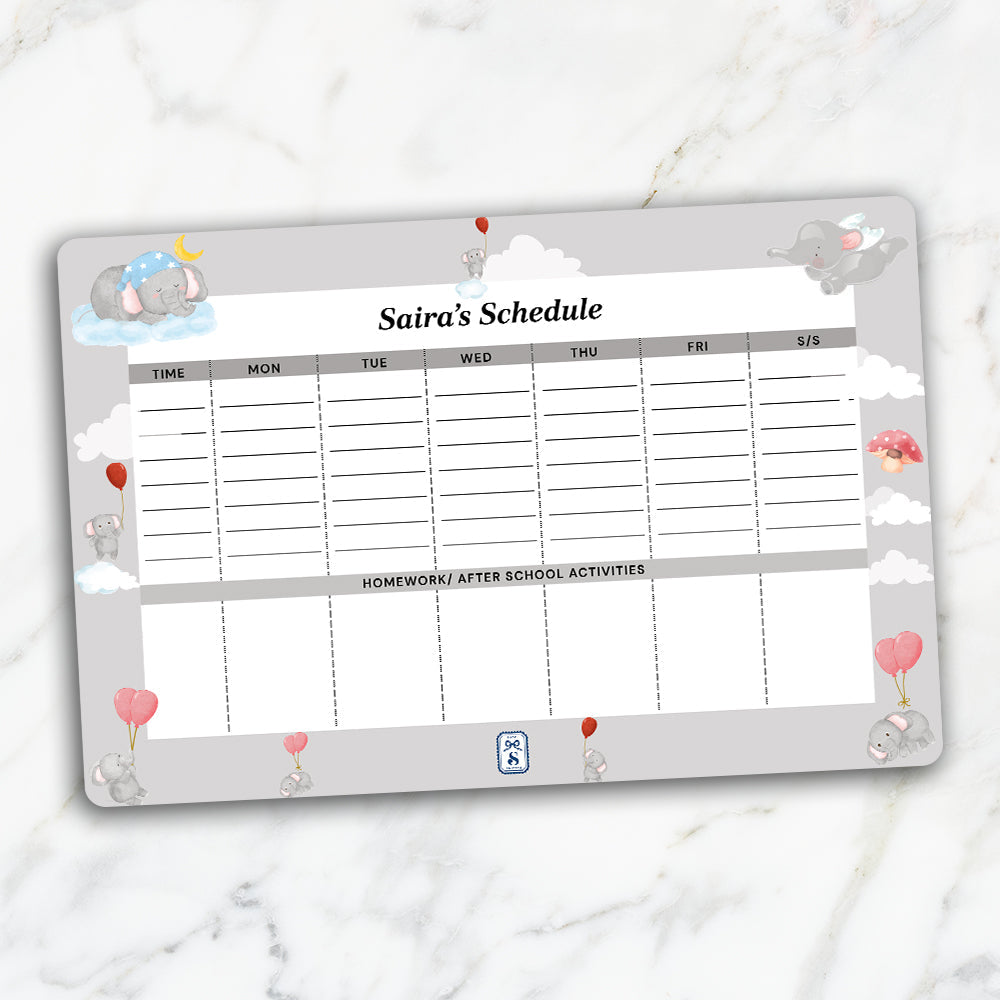 Red Balloon Ellie Kids Schedule Planner