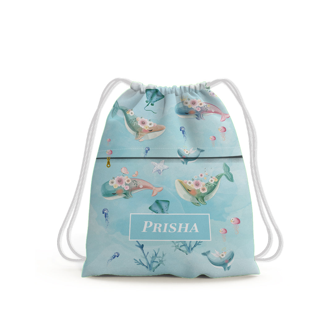 Floral Whales Swim Bag (kids)