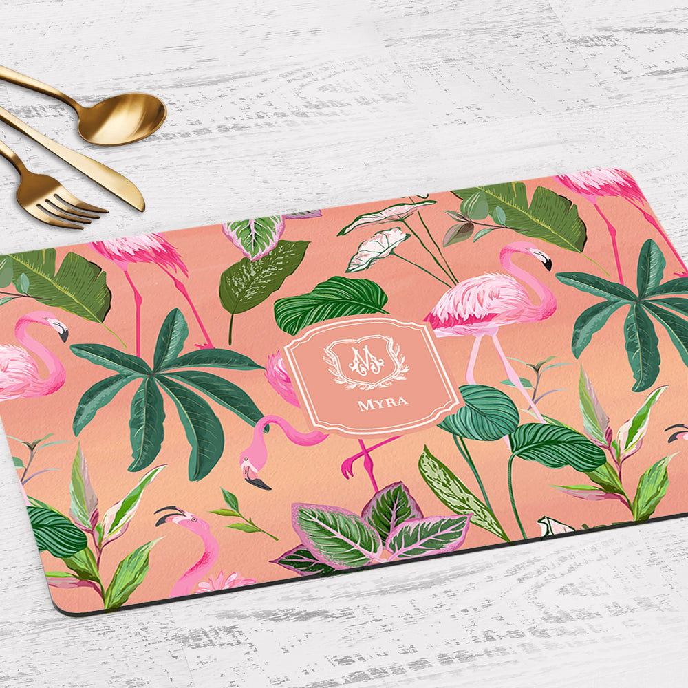 Flamingo Foliage Placemat