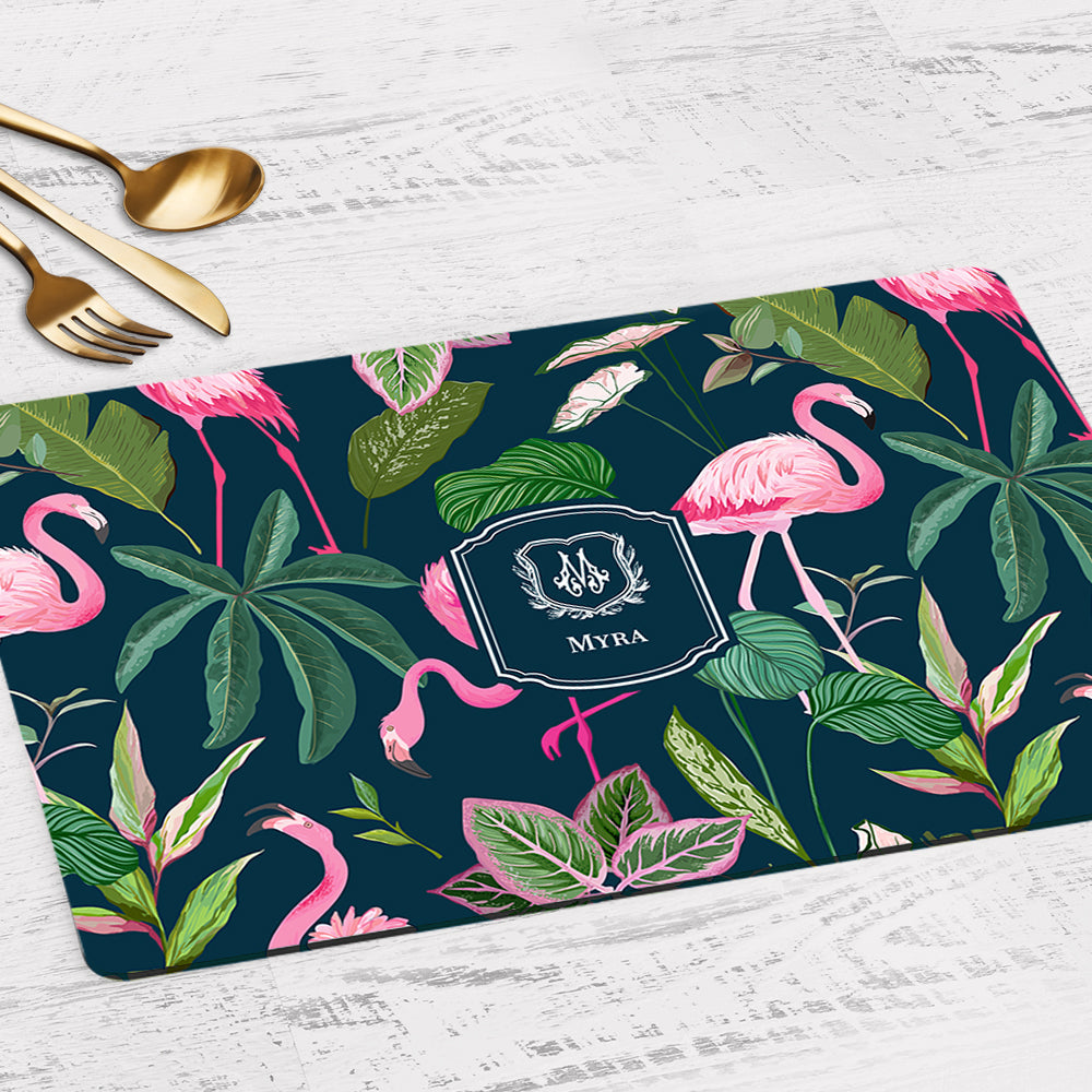 Flamingo Foliage Placemat