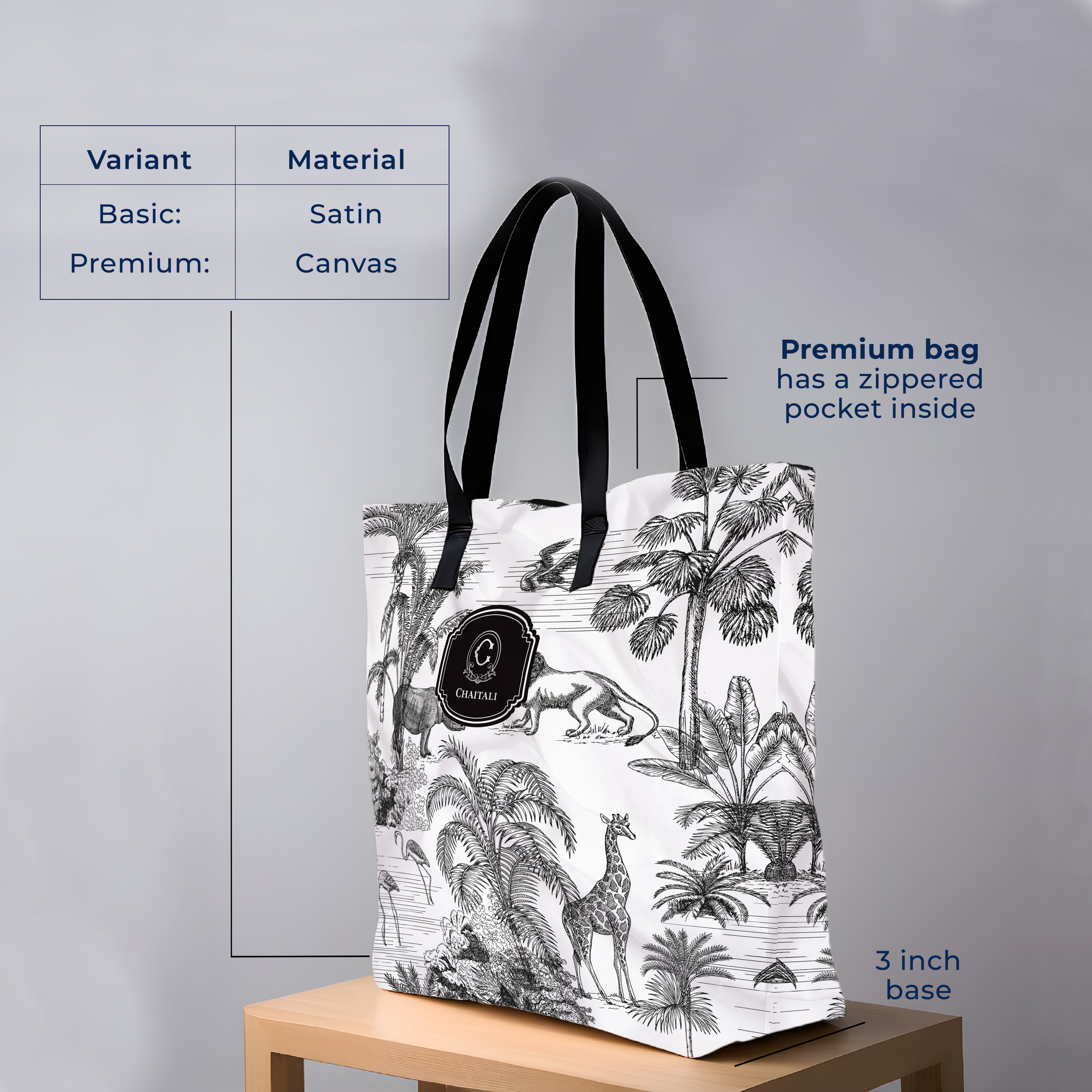 Savanna Noir Tote Bag