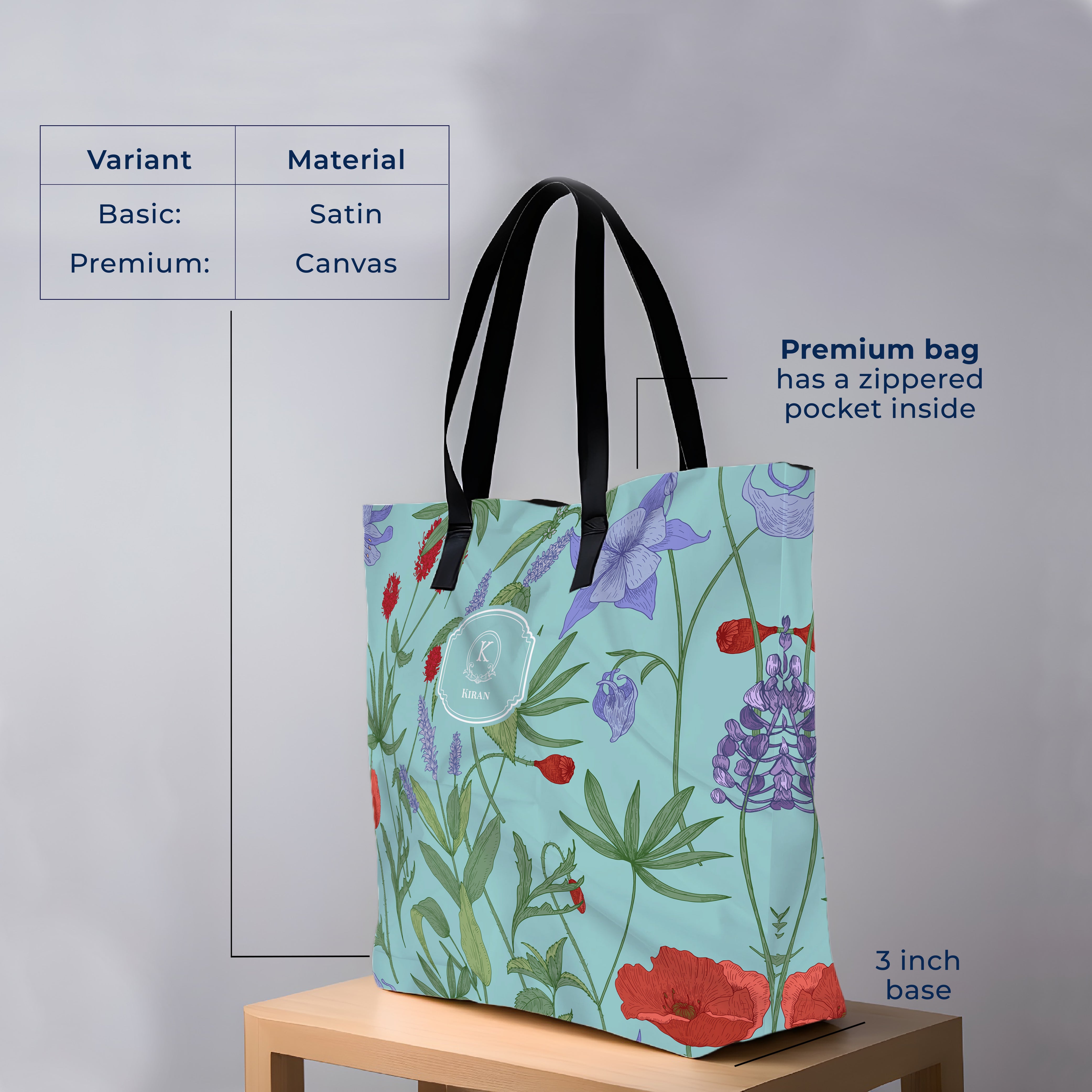 Scarlet Bloom Tote Bag