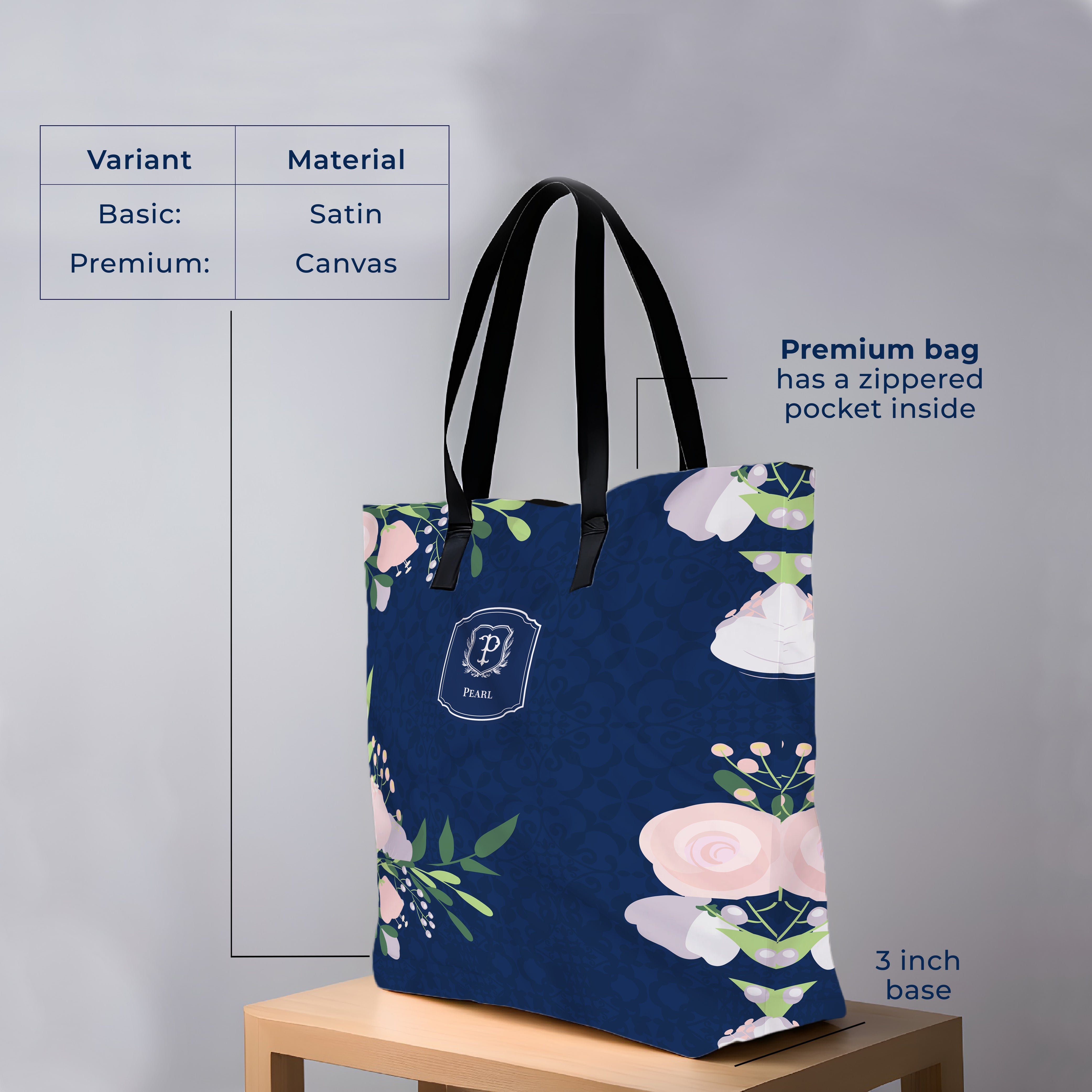 Royal Bloom Tote Bag