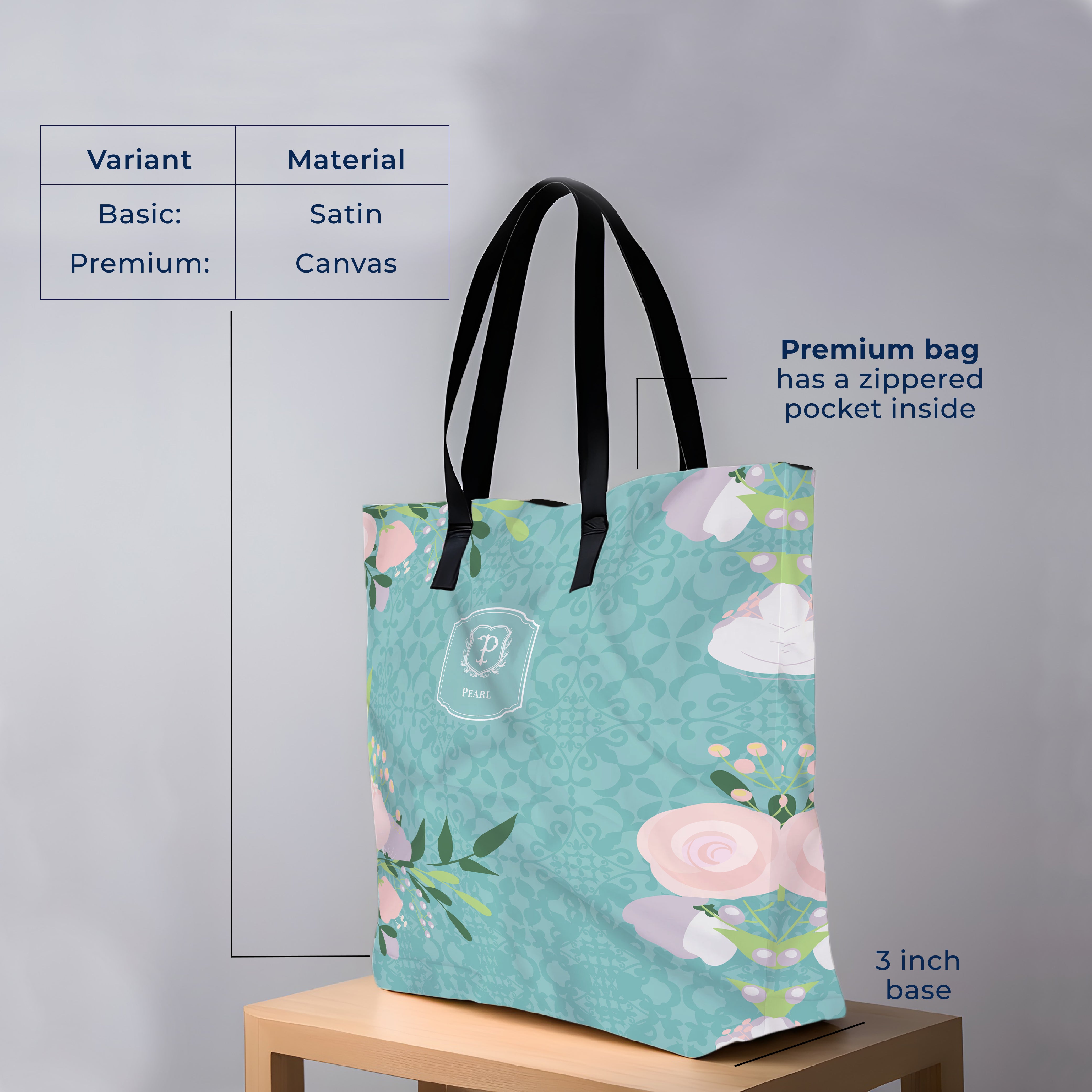 Royal Bloom Tote Bag