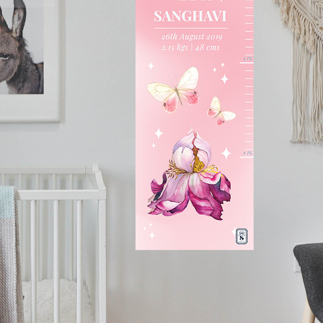 Butterfly Swan Blossom Height Chart (kids)