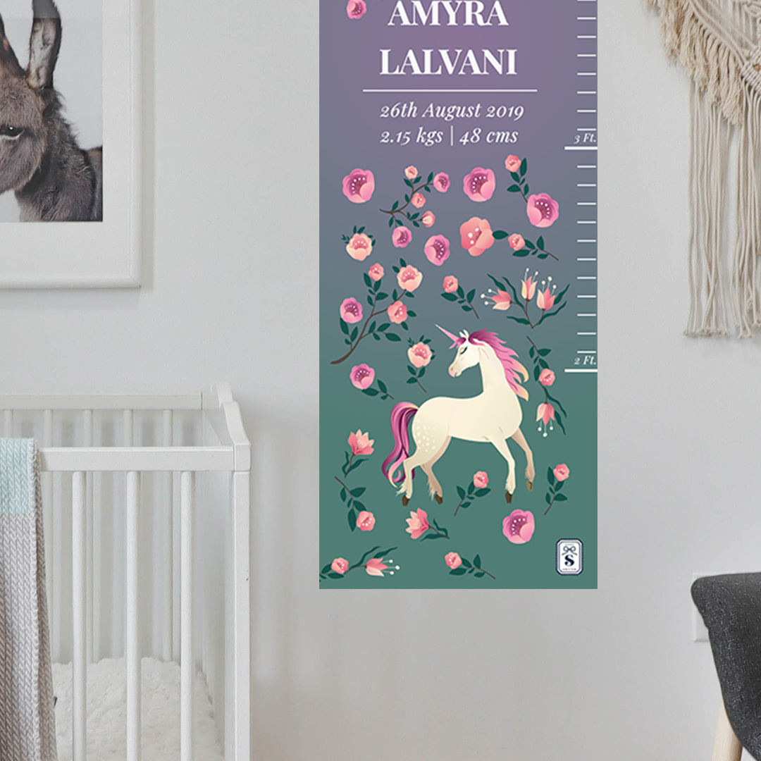 Unicorn Paradise Height Chart (kids)